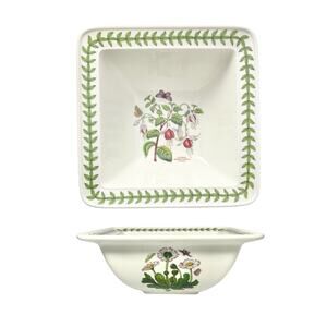 Portmeirion “Botanic Garden” Square Ceramic Serving Bowl 8 5/8”